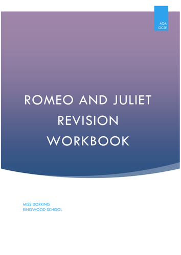 AQA Romeo and Juliet Revision Workbook