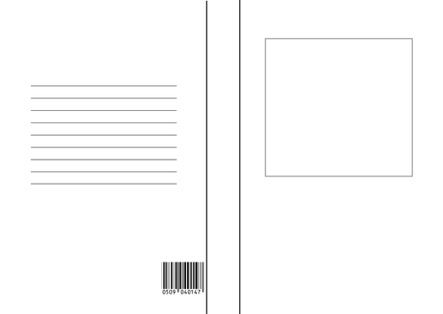 Blank Book Cover Template for Display (English, PSHE, etc.)
