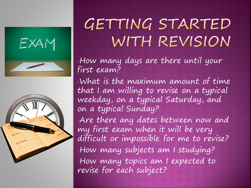 Revision Skills Tutor Time Powerpoints/Activites