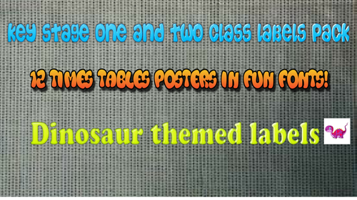Dinosaurs themed Class Display Pack - Peg and Tray Labels, Target Cards, Weather map