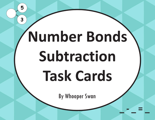 Number Bonds: Subtraction Task Cards