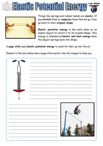 Elastic Potential Energy by DanBrown360 - Teaching ... nervous system diagram for 4th grade 