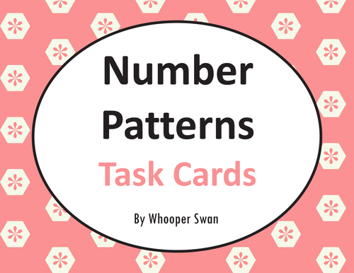 Number Patterns Task Cards