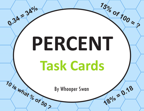 Percent Task Cards