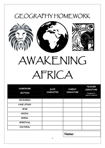 homework about africa