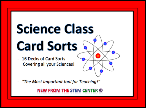 Science Card Sorts!