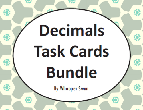 Decimals Task Cards Bundle