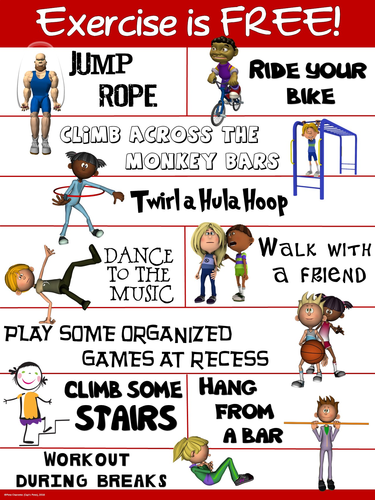 PE Poster: Exercise is FREE
