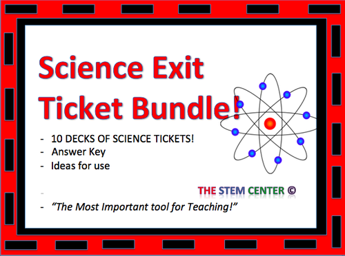 Science: Exit Tickets Bundle
