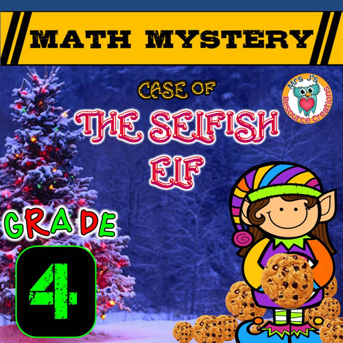 Christmas Math Mystery Activity - GRADE 4