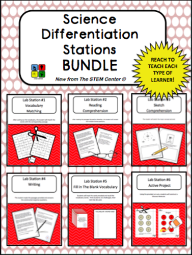 Science Differentiation Stations Bundle!