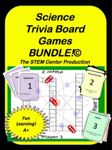 Science Trivia Board Games Bundle