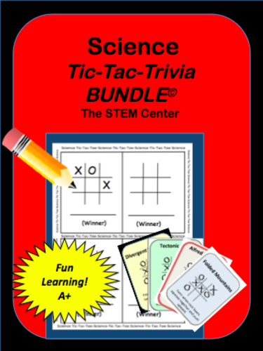 Science Tic Tac Trivia Game Bundle