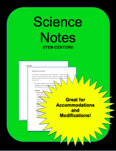 Science Notes Bundle Vol.1