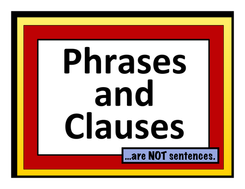 Phrases and Clauses