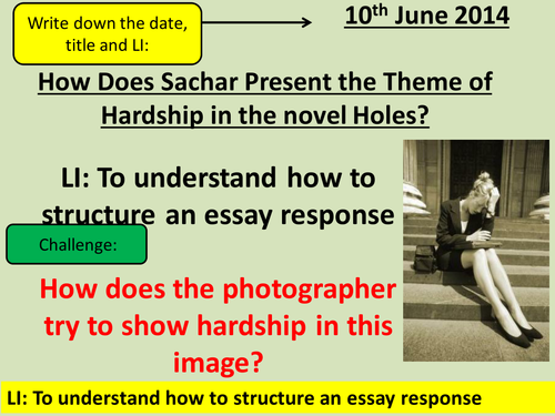 Full PowerPoint Lessons: Holes by Louis Sachar