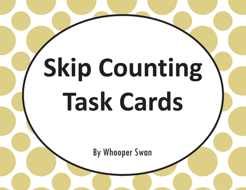 Skip Counting Task Cards