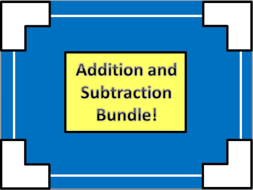 Addition and Subtraction Activity Bundle!