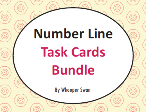 Number Line Task Cards Bundle