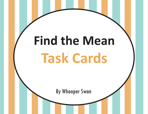 mean-task-cards-teaching-resources