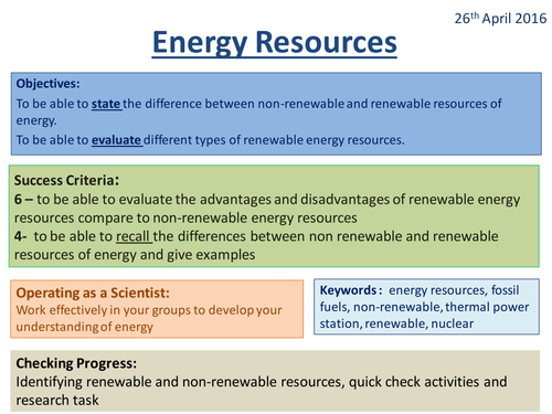 Energy Resources - Activate 2