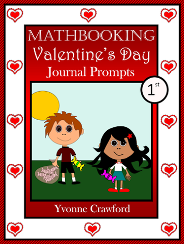 Valentine's Day Math Journal Prompts (1st grade)
