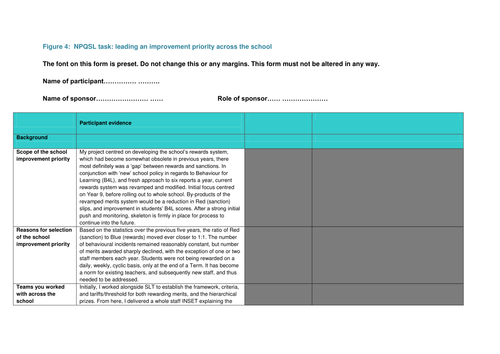 NPQSL - Combined Task (Full Project including additional resources)