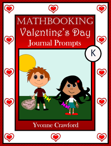 Valentine's Day Math Journal Prompts (kindergarten) - Common Core