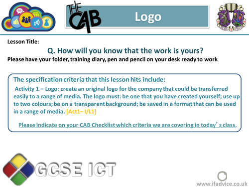 Edexcel GCSE ICT Logo PowerPoint