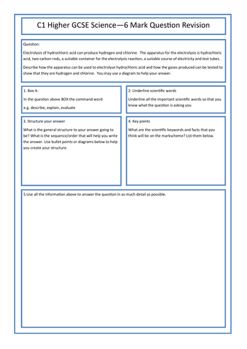 C1 Edexcel 6 marks question with answers