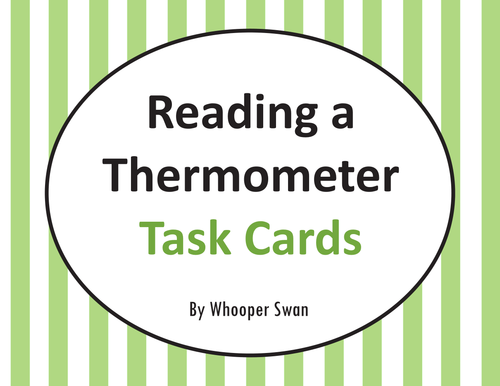 Reading a Thermometer Task Cards