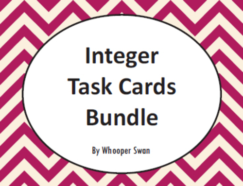 Integer Task Cards Bundle