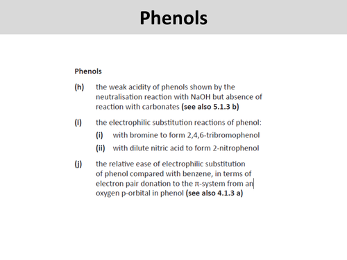 The chemistry of PHENOL - OCR A Level Chemistry (Aromatic Chemistry)