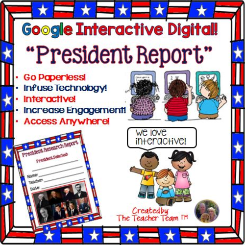 Google Classroom President Report for Google Drive