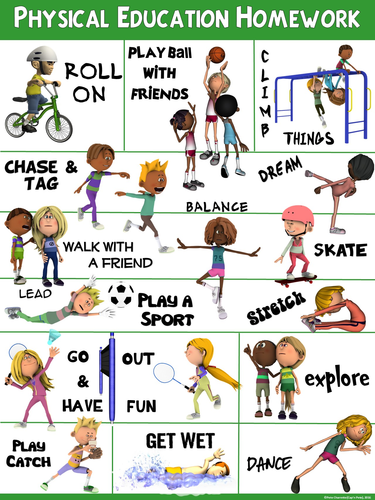 PE Poster: Physical Education Homework