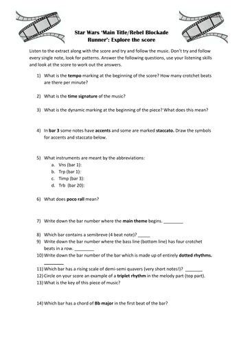 Start Wars Main theme - Explore the score