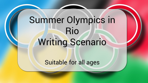 Summer Olympics Writing Scenario and Bingo Game Rio Bundle