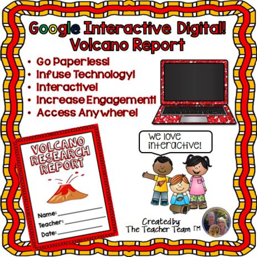 Google Classroom Volcano Report for Google Drive