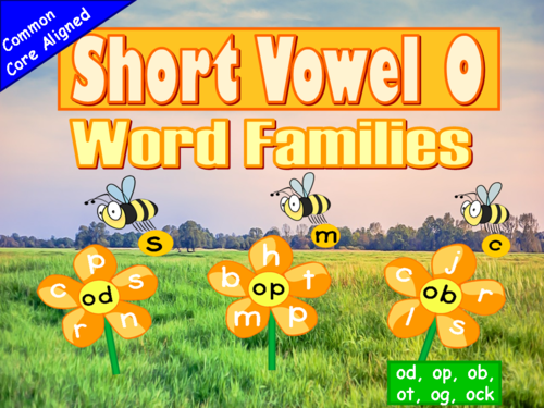 Short Vowel O Word Families