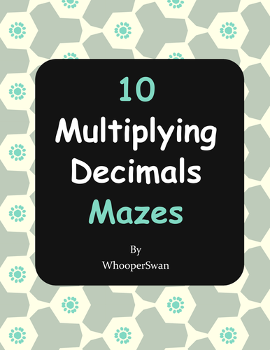 Multiplying Decimals Maze