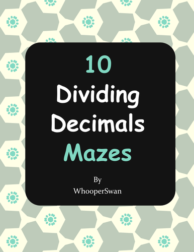 Dividing Decimals Maze