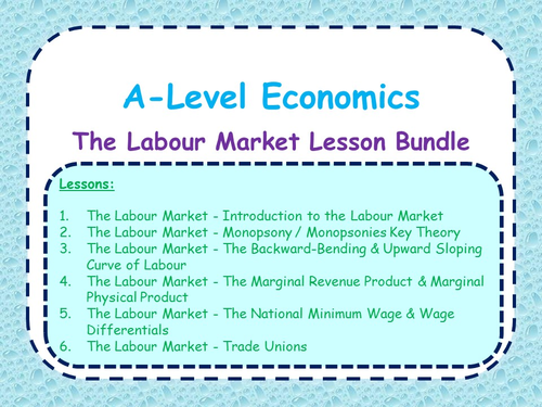 The Labour Market Lesson Bundle - A-Level Economics