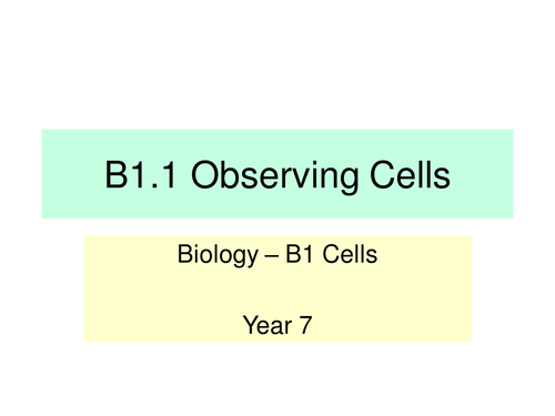 Activate KS3 Science - Module B1 Cells