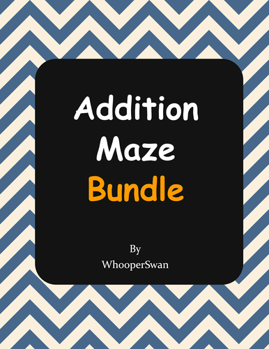 Addition Maze Bundle