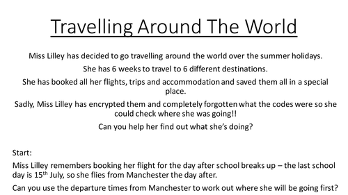 Around the World mix of low ability topics (up to Grade 2)