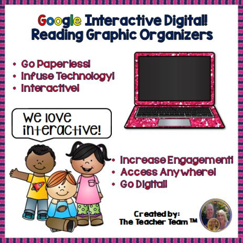 Google Classroom Reading Graphic Organizers for Google Drive