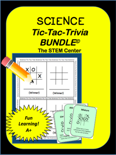 Science Tic Tac Trivia Game Bundle