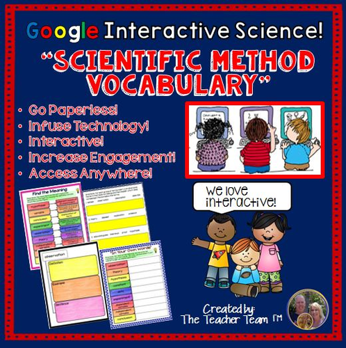 Google Drive Biology - Scientific Method Vocabulary for Google Classroom