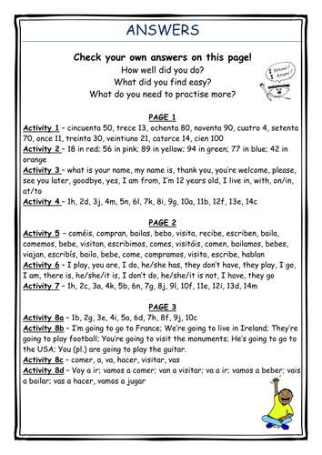 Y7 Spanish Revision Guide