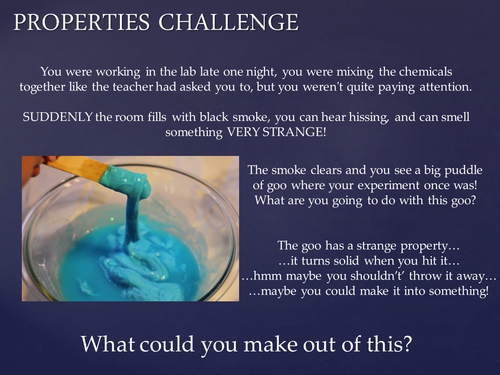Properties Challenge End of Term Fun Invention Challenge